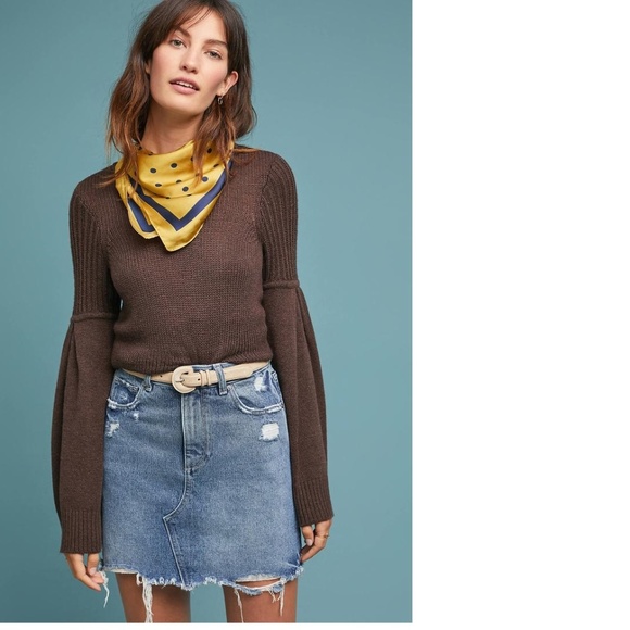 Anthropologie Sweaters - Anthropologie MOTH BINGHAM BELL-SLEEVED SWEATER new size M